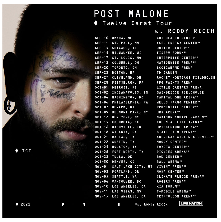 Post Malone ‘Twelve Carat Tour’