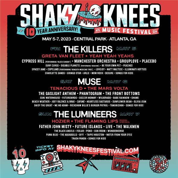 Shaky Knees Music Festival 2023 Lineup