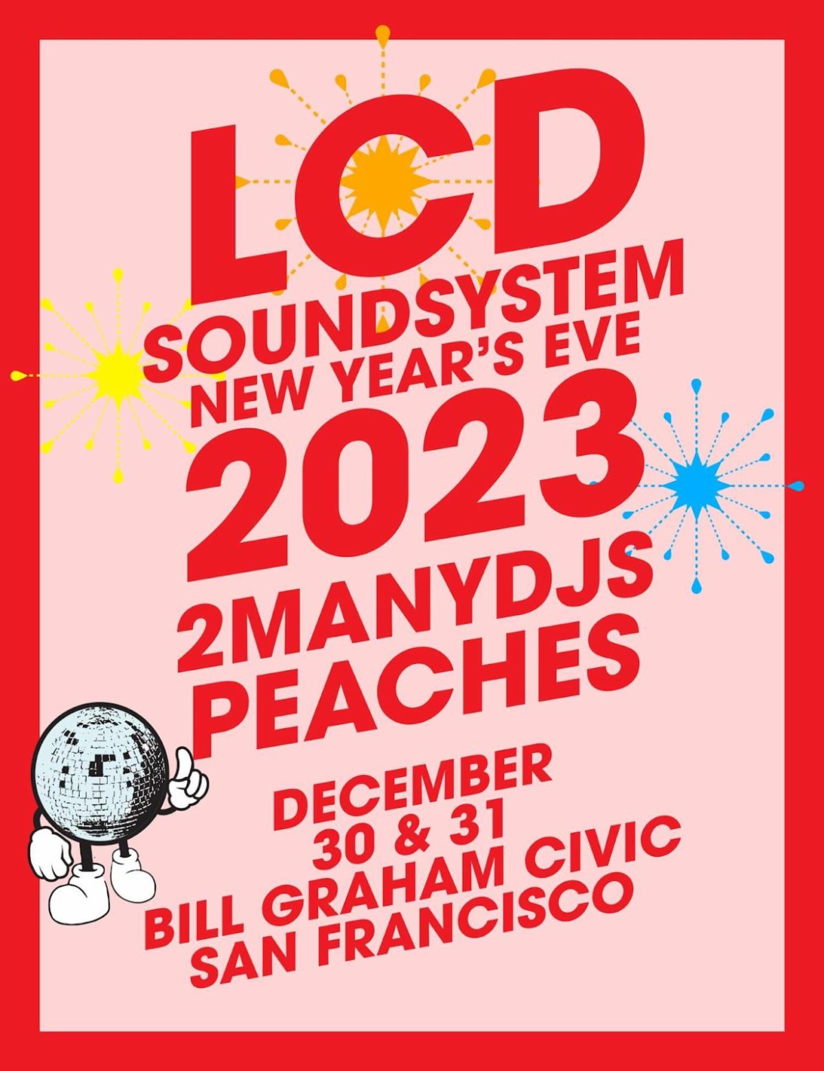LCD Soundsystem NYE 2023 San Francisco Main